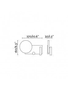 KLEE LED Sinistra, Applique, Faro Barcelona