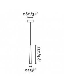 Sabi, Sospensione 3W 2700K, Faro Barcelona