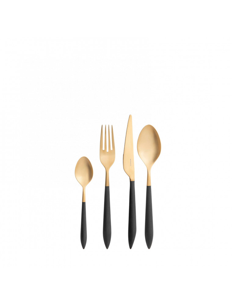 Ares oro, Set Posate 24 pz, Scatola finestra, Casa Bugatti