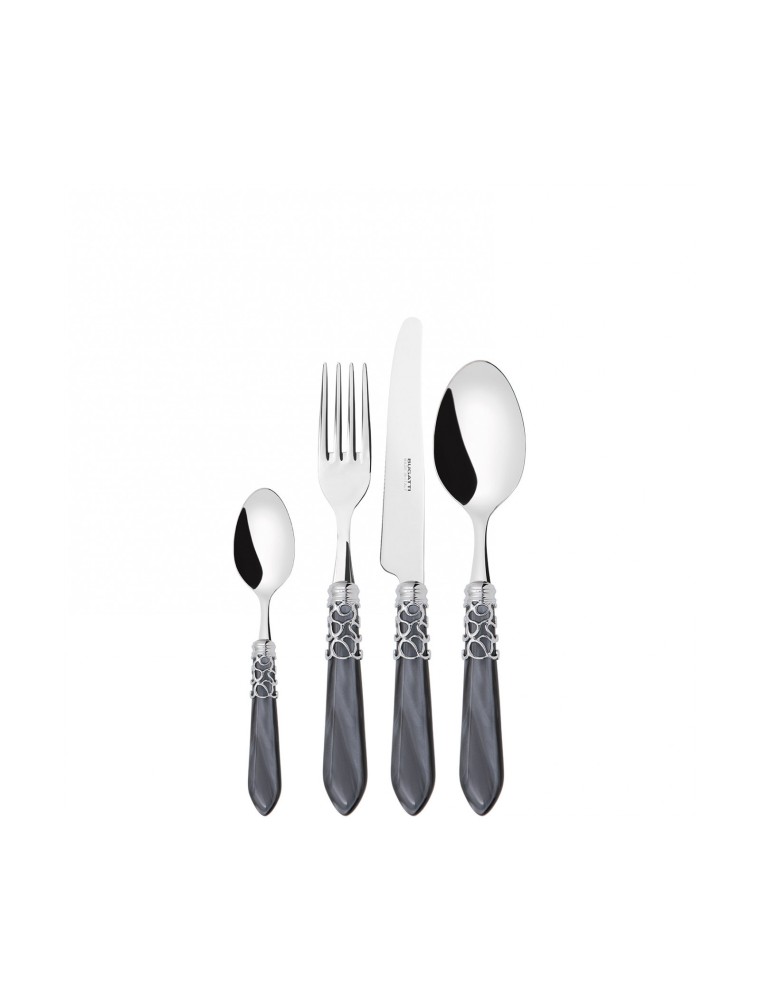 MELODIA Chrome Ring, Cutlery Set 24 Pcs, Gallery Box, Casa Bugatti