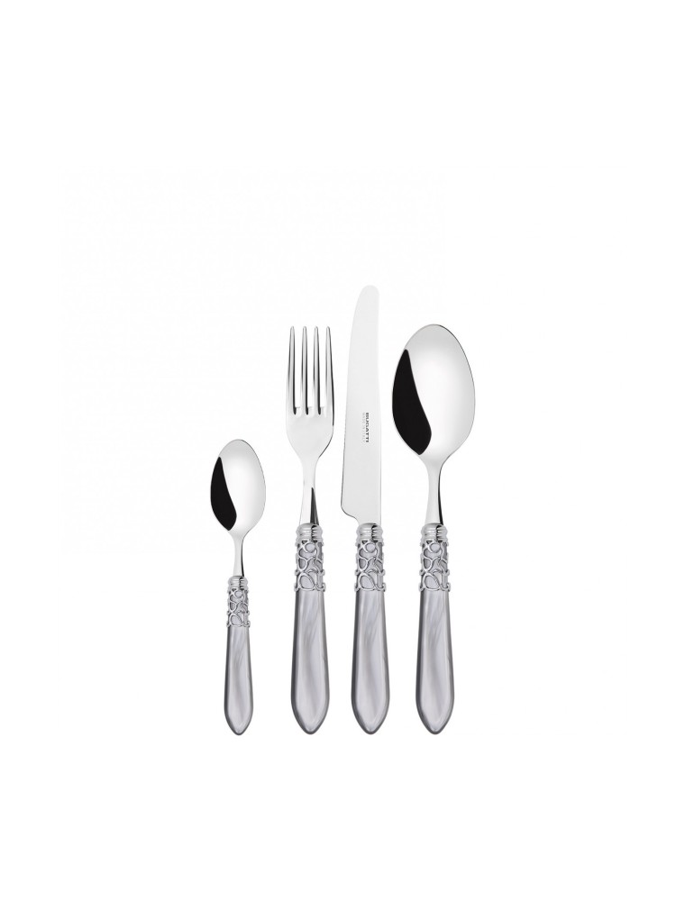 MELODIA Chrome Ring, Cutlery Set 24 Pcs, Gallery Box, Casa Bugatti