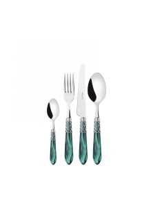 MELODIA Chrome Ring, Cutlery Set 24 Pcs, Compact Box, Casa Bugatti