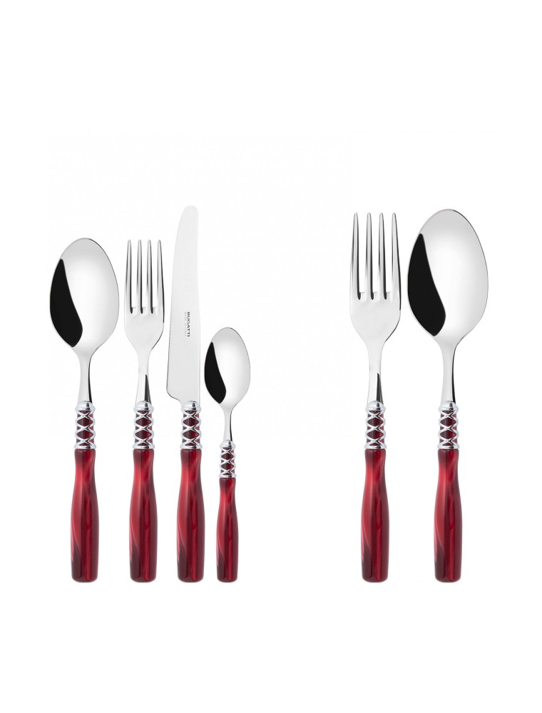 Arianna Chrome Ring, Cutlery Set 50 pcs, Gallery Box, Casa Bugatti