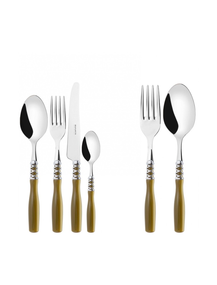 Arianna Chrome Ring, Cutlery Set 50 pcs, Gallery Box, Casa Bugatti