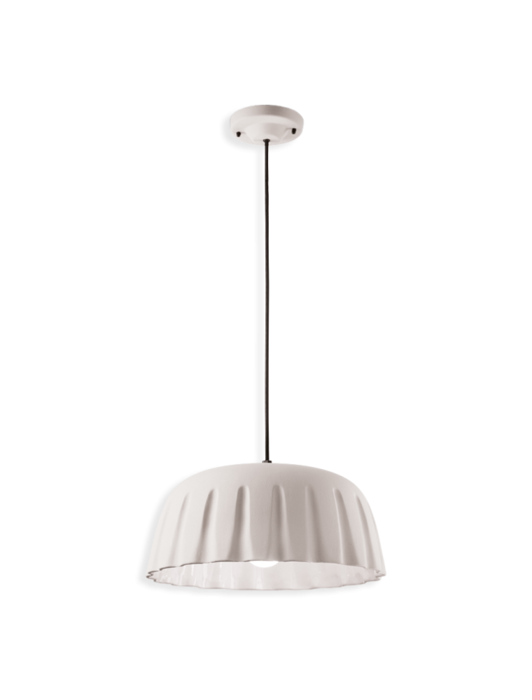 DECO MADAME GRES C2570, Lâmpada de suspensão cerâmica, Ferroluce