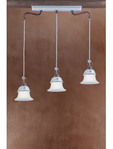 CLASSIC FERRARA C197-38, Ceiling Lamp Suspension in Ceramic, Ferroluce