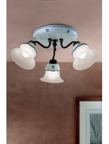 CLASSIC FERRARA C310-38, Ceiling Lamp Ceiling Light in Ceramic, Ferroluce