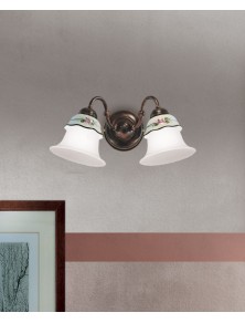 CLASSIC FERRARA C311-13, Wall Lamp Applique in Ceramic, Ferroluce