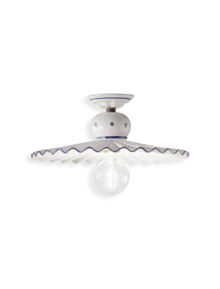 CLASSIC ROMA C377-44, Ceiling Lamp Ceiling Light in Ceramic, Ferroluce