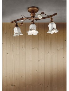 CLASSIC PISA C1206-3, Ceiling Lamp Ceiling Light in Ceramic, Ferroluce