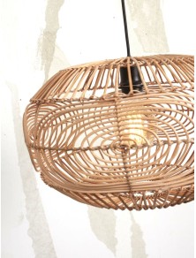 MADEIRA 48, Oval Suspension in Rattan, Good&Mojo