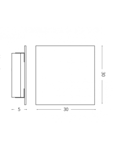 Flat Pl4 D30, ceiling light, Ideal Lux