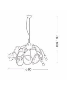 MULTIFLEX SP8, Suspensión, Ideal Lux