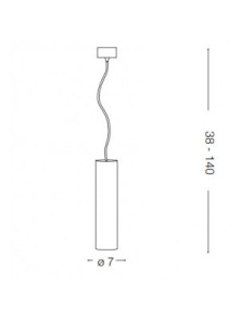 OAK SP1 ROUND, Suspensão, Ideal Lux