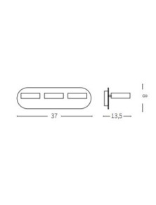 OBY PL3, plafonnier, Ideal Lux