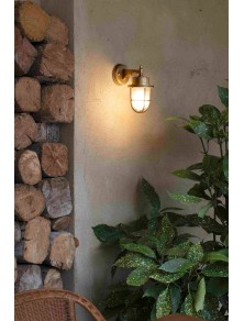 NAHIR, messing wandlamp voor buiten, Faro Barcelona