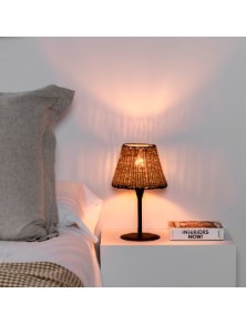 SUMBA, Rattan Table Lamp for Indoors, Faro Barcelona