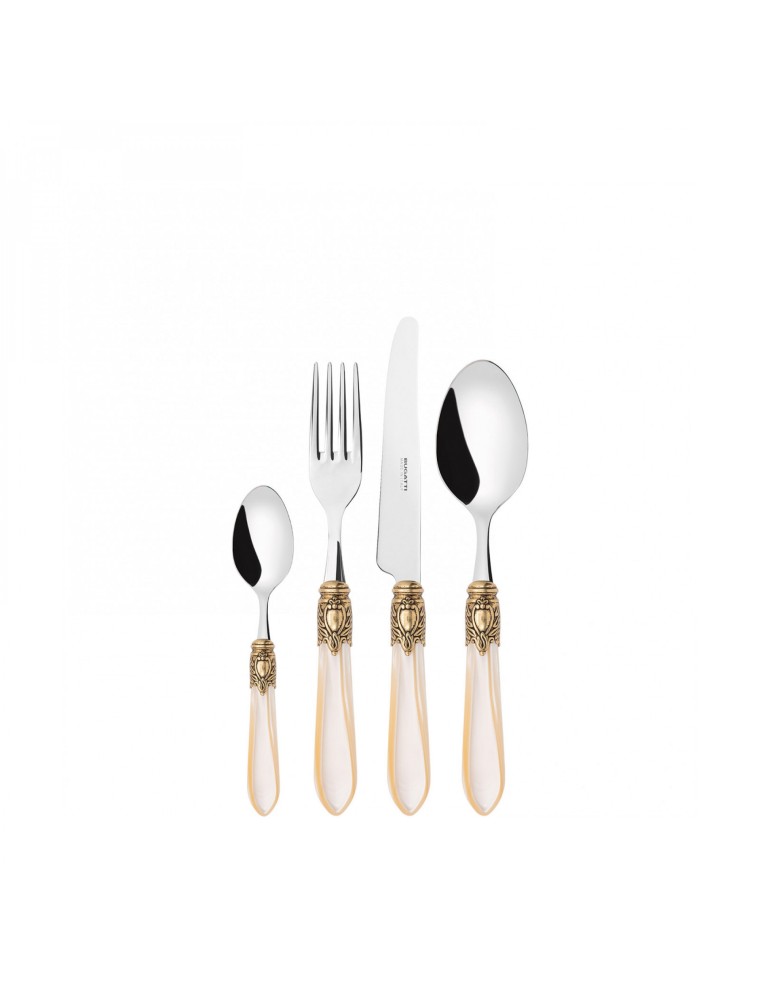 OXFORD Golden Ring, Cutlery Set 24 Pcs, Gallery Box, Casa Bugatti