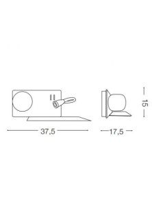 BOOK - 2 AP2, Wandleuchte, Ideal Lux