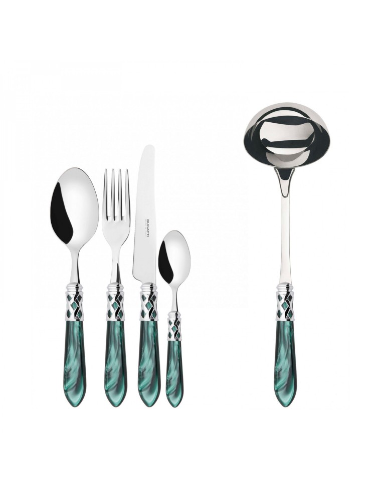 ALADDIN Chrome Ring, Cutlery Set 49 pcs, Gallery Box, Casa Bugatti