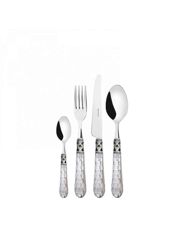 BOHEMIA Chrome Ring, Cutlery Set 24 Pcs, Gallery Box, Casa Bugatti