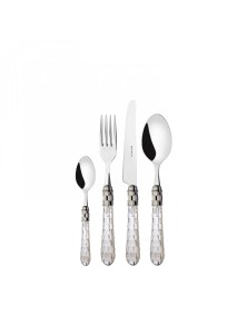 CRISTALLO, Chromed Ring, Cutlery Set 24 Pcs, Box Gallery, Casa Bugatti