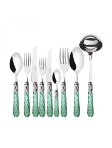 CRISTALLO, Chromed Ring, Cutlery Set 75 Pcs, Gallery Box, Casa Bugatti