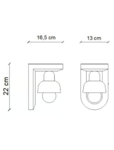 DECO' BERIMBAU C2600, Aplique de Pared en Cerámica, Ferroluce