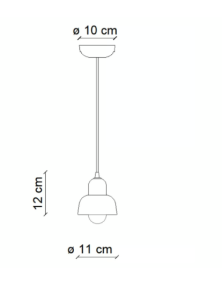 DECO' BERIMBAU C2610, Deckenleuchte in Keramik, Ferroluce