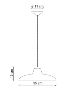 RETRO' B&W C2330, Ceramic Pendant Lamp, Ferroluce