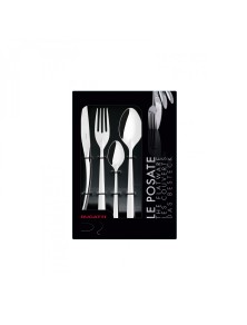 copy of Steel cutlery, Duetto, 24 pc set Gallery box, Casa Bugatti