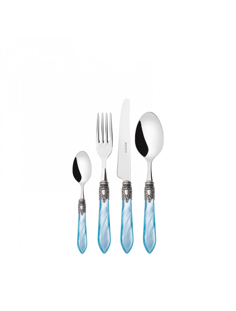 OXFORD Antieke zilveren omheining, 24pc set, Compact doos, Casa Bugatti