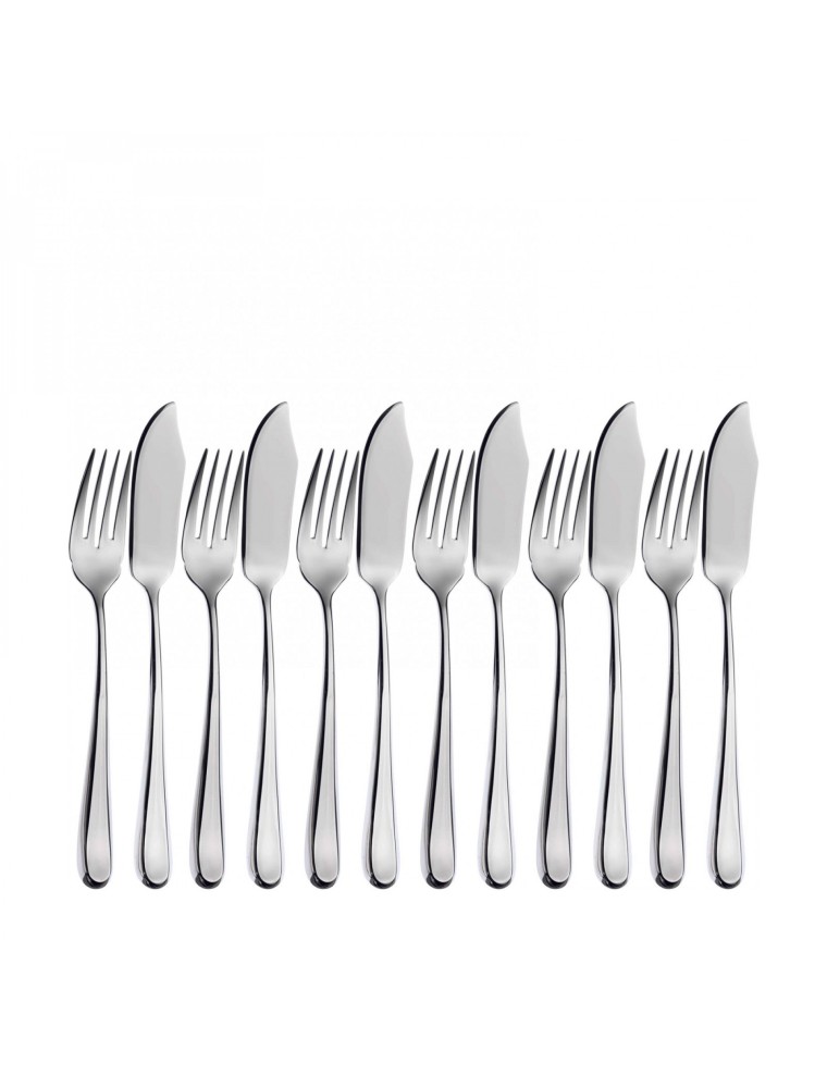 FUTURA, Fish Cutlery Set 12 Pcs, Casa Bugatti