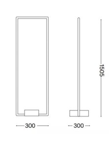 FRAME PT, luminária de piso, Ideal Lux