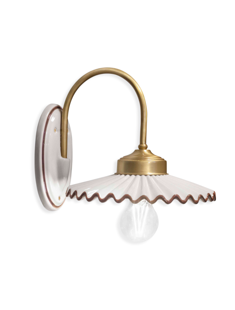 CLASSIC L'AQUILA C012, Wall Lamp Applique in Ceramic, Ferroluce