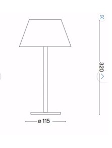 PURE TL, candeeiro de mesa recarregável, Ideal Lux