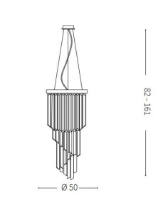 CARLTON SP12, Sospensione, Ideal Lux