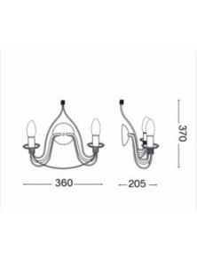 TRIBUNAL AP2, Apliques, Ideal Lux