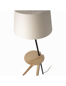 TREEWOOD, Floor lamp with coffee table, Faro Barcelona