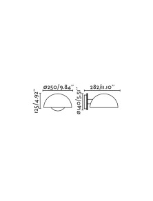 DOMINICA AP1, Wall lamp, Faro Barcelona