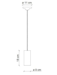 DECO' PI C2501, Ceiling Lamp Suspension in Ceramic, Ferroluce