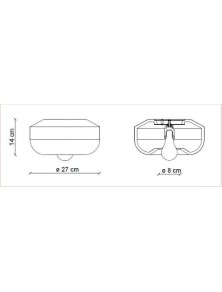 BELLOTA C2542, Lampe de plafond en céramique, Ferroluce