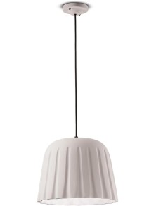 DECO' MADAME GRES C2571, Lampada a Soffitto Sospensione in Ceramica, Ferroluce