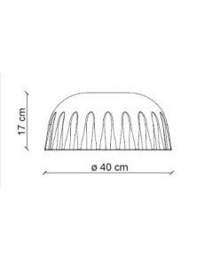 DECO' MADAME GRES C2572, Deckenleuchte Keramik Deckenleuchte, Ferroluce