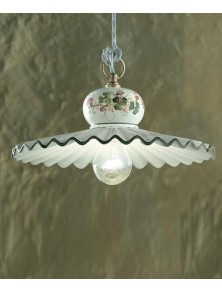 CLASSIC ROMA C396-43, Ceiling Lamp Suspension in Ceramic, Ferroluce