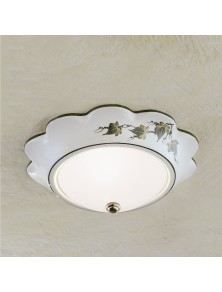 CLASSIC CAPUA C445-04, Lampada a Soffitto Plafoniera in Ceramica, Ferroluce