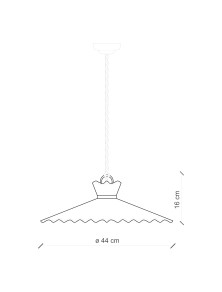 CLASSIC RAVENNA C893, Lampe de plafond suspension en céramique, Ferroluce