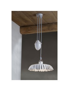 CLASSIC MODENA C904-02, Suspension Ceiling Lamp with Ceramic Slide, Ferroluce