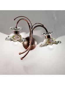 CLASSIC MILANO C1117, Wall Lamp Applique in Ceramic, Ferroluce