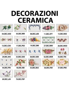 GORIZIA CLÁSICA A104, Lámpara de pared Applique Ceramica, Ferroluce